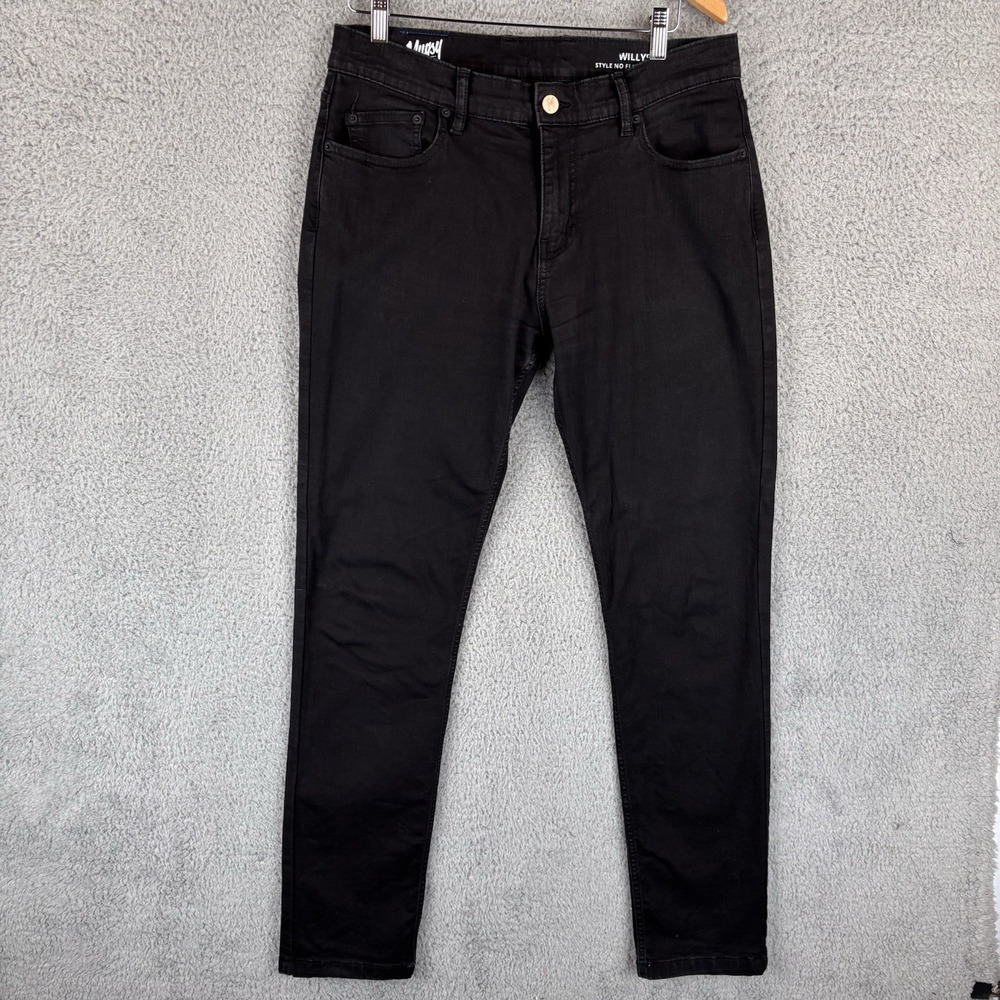 Mugsy Jeans Mens 34X34 Black Denim Pants Willys Stretch Comfort Flex FLX3NDG